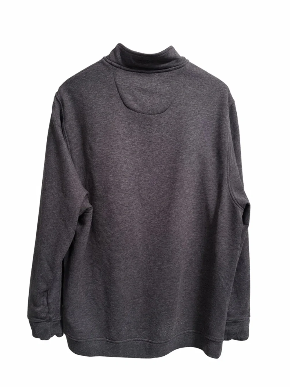 Club Room Men’s XXL Quarter Zip Pullover Gray Mock Neck Sweater Casual